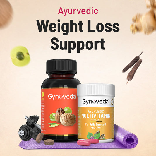 Ayurvedic Weight Loss Support Medohar Guggulu Tablets + Multivitamin Capsules