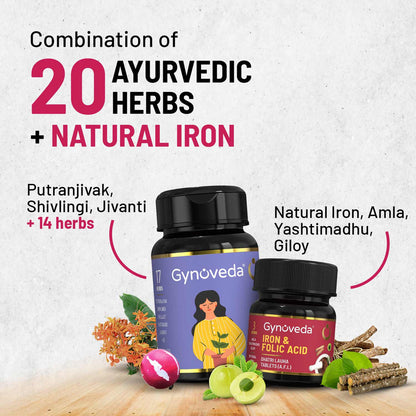 Ayurveda to Support Natural Pregnancy Jeehv + Iron Folic Ayurvedic Tablets