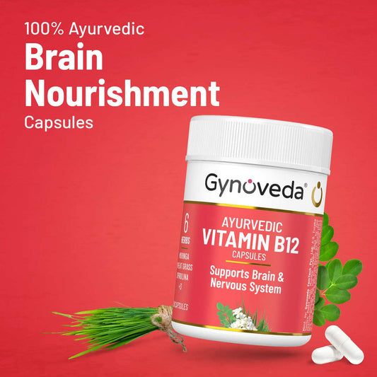 Ayurvedic Vitamin B-12 Capsules Daily nutrition to support brain & nervous system