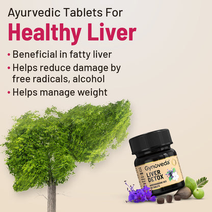 Improve Gut Health For Better Digestion & Liver Function Liver Detox + Trika-Gold Ayurvedic Tablets